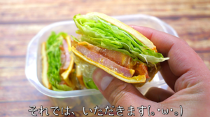 ダイエット　高野豆腐　サンドイッチ
