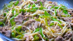 もやしの青椒肉絲