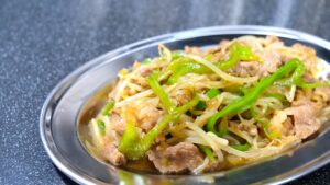 もやしの青椒肉絲