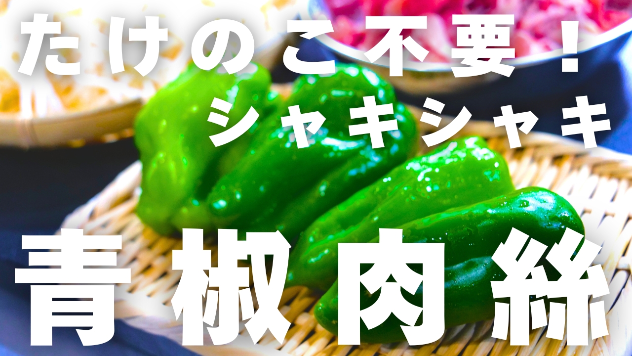 もやしの青椒肉絲の材料