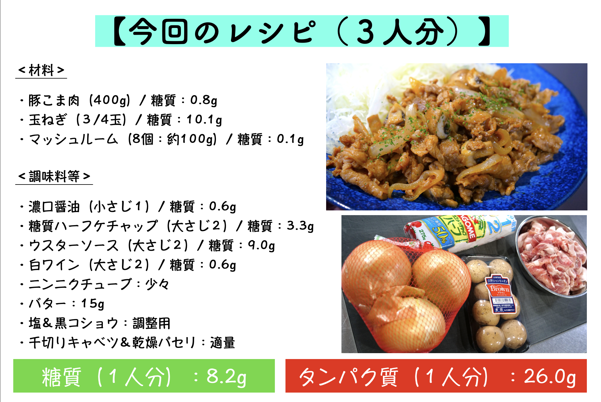 ポークチャップのレシピ