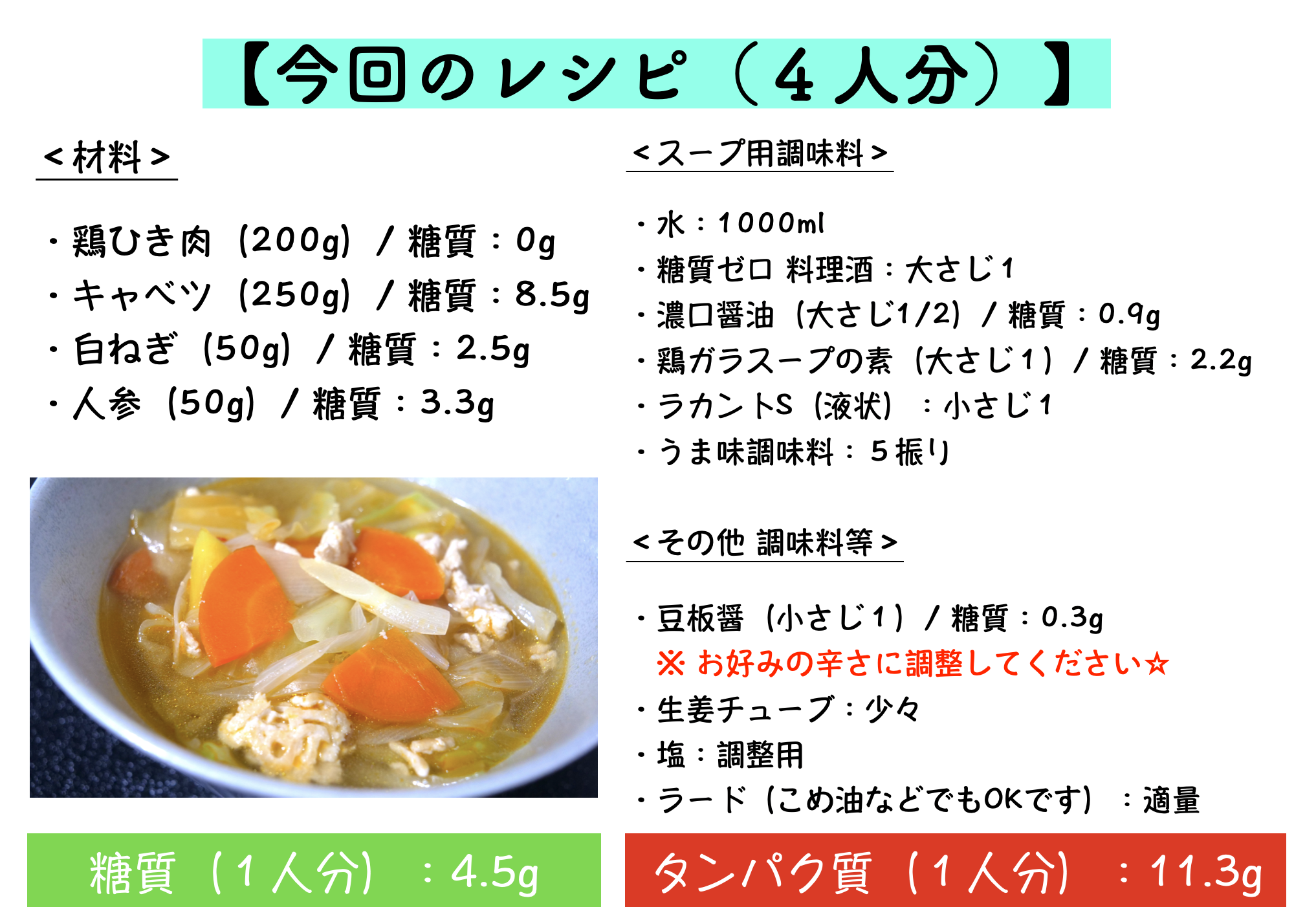 野菜マシマシスープのレシピ