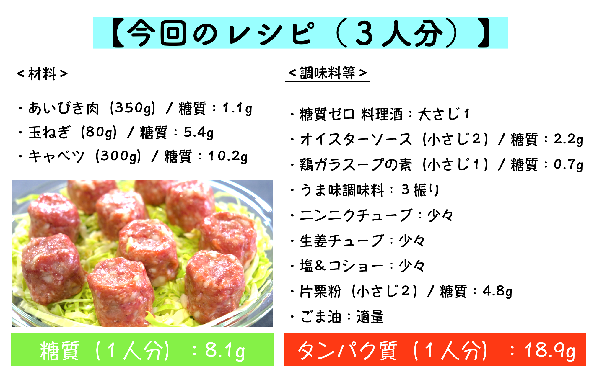 皮なし低糖質焼売のレシピ