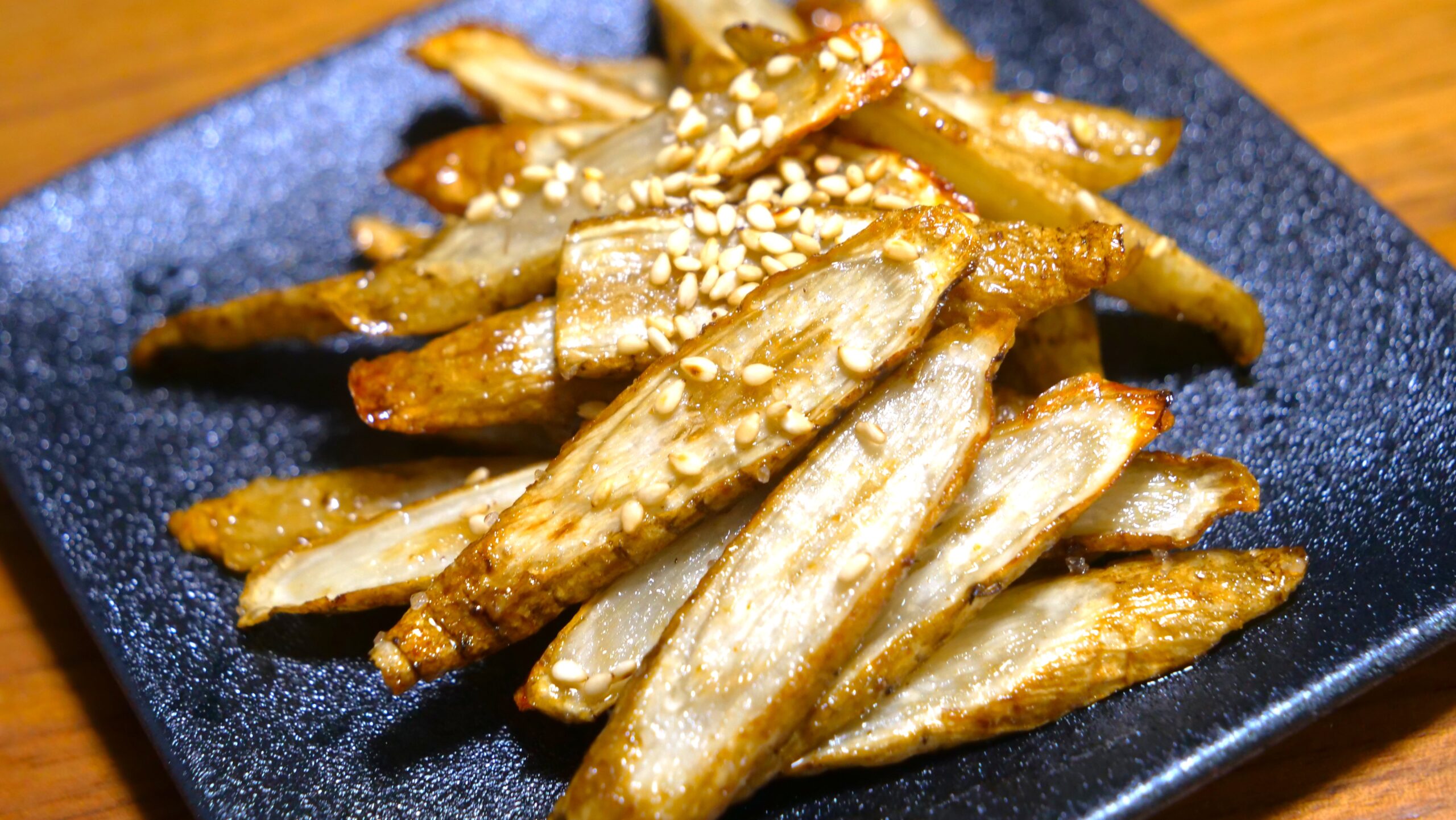 新ごぼうの素揚げ