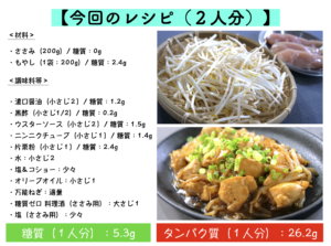 ささみともやしのソース炒めのレシピ