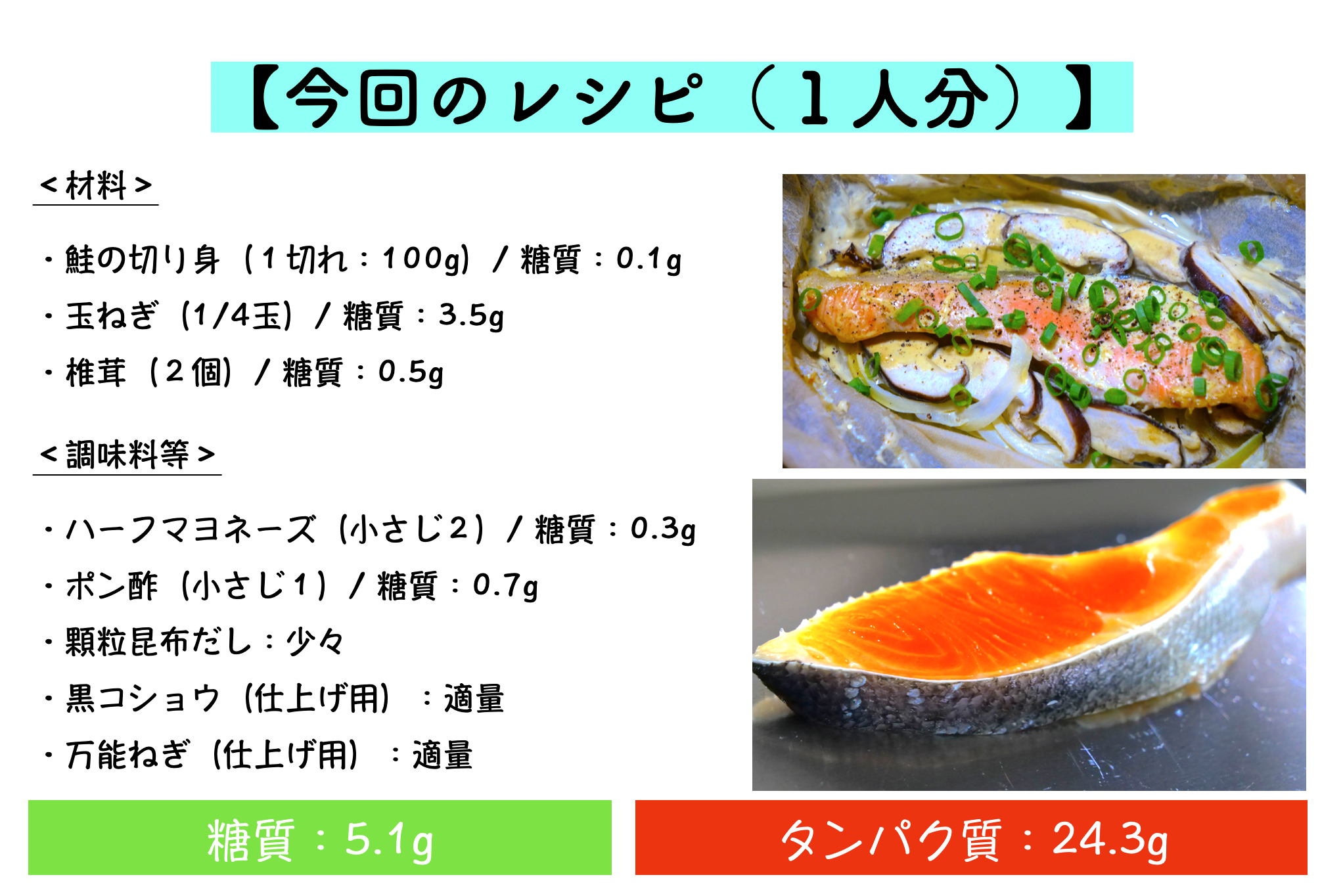 鮭の包み焼きのレシピ