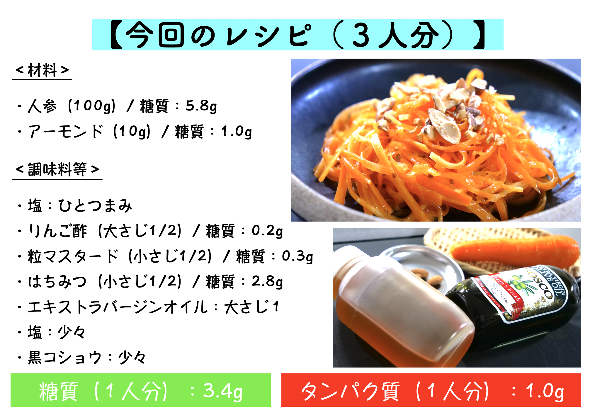 キャロットラペのレシピ
